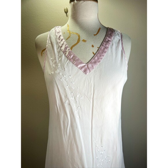 Secret Treasures Nightgown Size L Vintage 90's Pink  Cottagecore Sleepwear - Picture 4 of 6